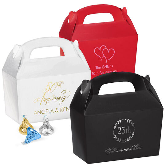 Personalized Large Favor Boxes for Anniversaries